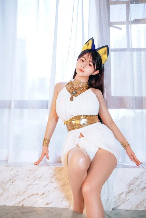 桜井宁宁 樱井宁宁  桜井宁宁 - 古埃及风格白色猫娘室内湿身Cosplay诱惑私房写真 [132P]第24张图片