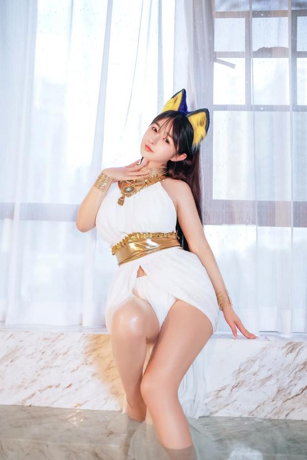 桜井宁宁 樱井宁宁  桜井宁宁 - 古埃及风格白色猫娘室内湿身Cosplay诱惑私房写真 [132P]第25张图片