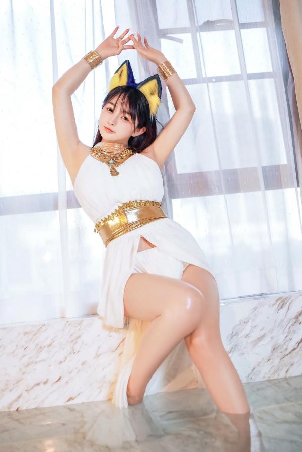 桜井宁宁 樱井宁宁  桜井宁宁 - 古埃及风格白色猫娘室内湿身Cosplay诱惑私房写真 [132P]第29张图片