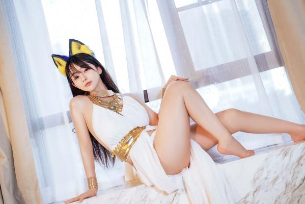 桜井宁宁 樱井宁宁  桜井宁宁 - 古埃及风格白色猫娘室内湿身Cosplay诱惑私房写真 [132P]第31张图片