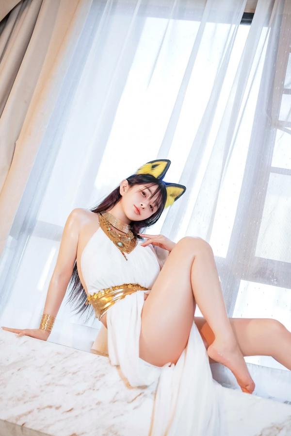 桜井宁宁 樱井宁宁  桜井宁宁 - 古埃及风格白色猫娘室内湿身Cosplay诱惑私房写真 [132P]第34张图片