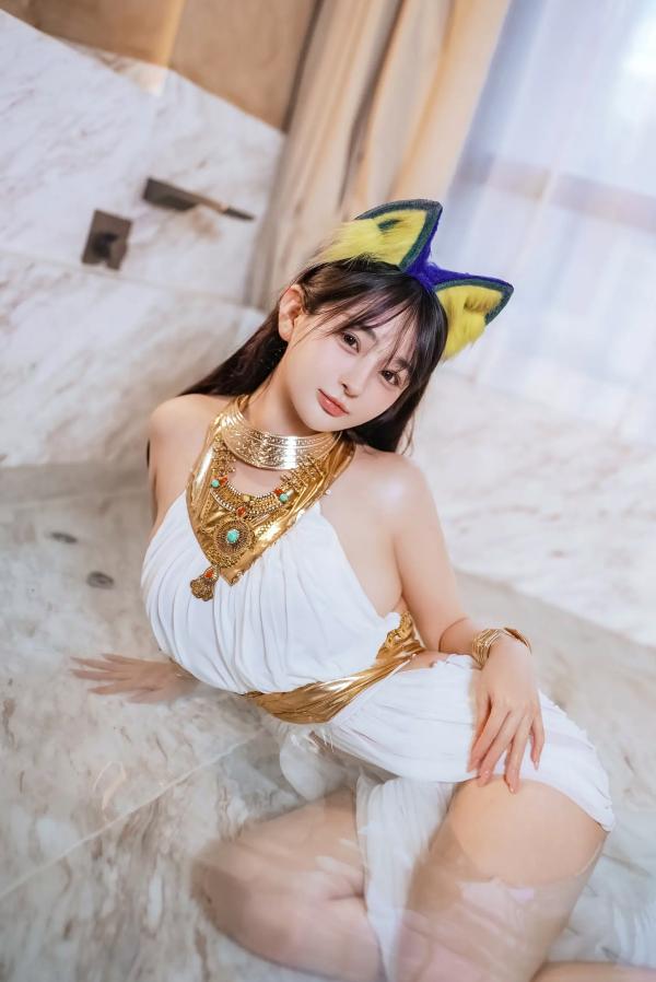 桜井宁宁 樱井宁宁  桜井宁宁 - 古埃及风格白色猫娘室内湿身Cosplay诱惑私房写真 [132P]第44张图片