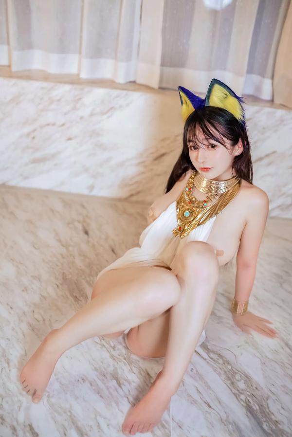 桜井宁宁 樱井宁宁  桜井宁宁 - 古埃及风格白色猫娘室内湿身Cosplay诱惑私房写真 [132P]第94张图片