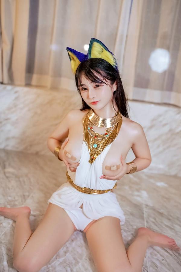 桜井宁宁 樱井宁宁  桜井宁宁 - 古埃及风格白色猫娘室内湿身Cosplay诱惑私房写真 [132P]第113张图片