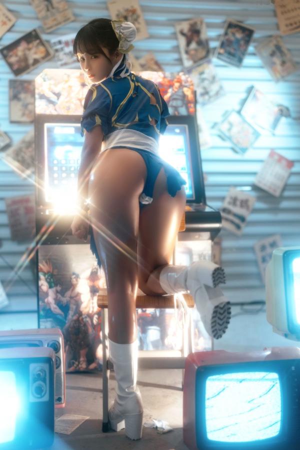 桜井宁宁 樱井宁宁  桜井宁宁-电玩春丽Cosplay，极品女神还原经典，极致身材尽显诱惑魅力第24张图片