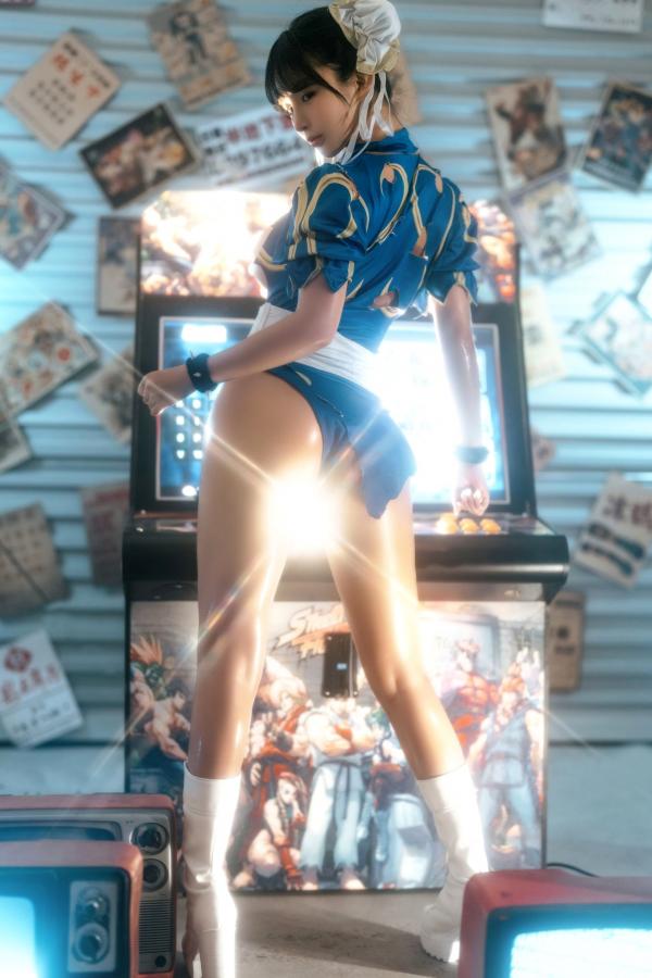 桜井宁宁 樱井宁宁  桜井宁宁-电玩春丽Cosplay，极品女神还原经典，极致身材尽显诱惑魅力第26张图片