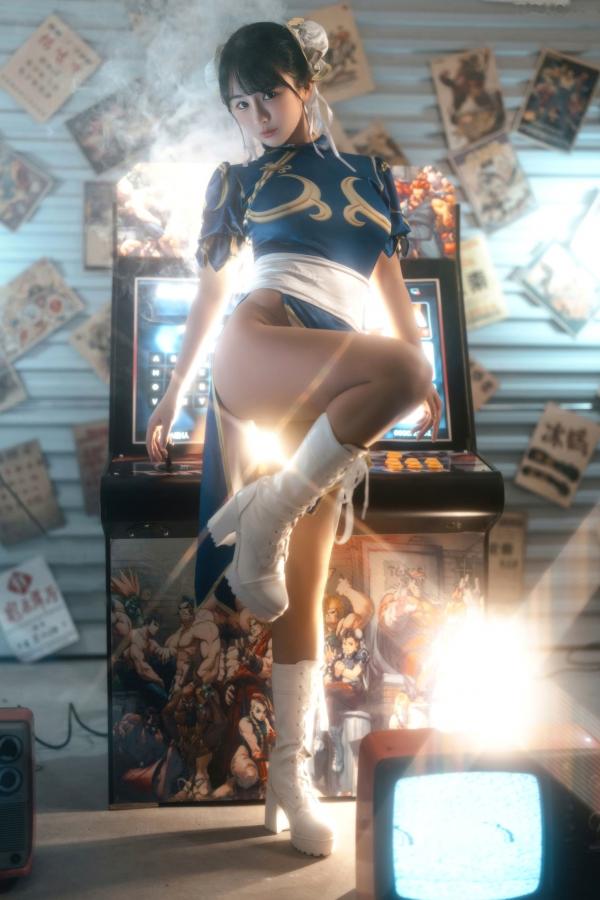 桜井宁宁 樱井宁宁  桜井宁宁-电玩春丽Cosplay，极品女神还原经典，极致身材尽显诱惑魅力第34张图片