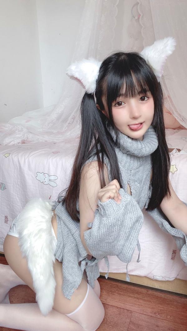 桜井宁宁 樱井宁宁  桜井宁宁-016-白い猫ちゃん第6张图片
