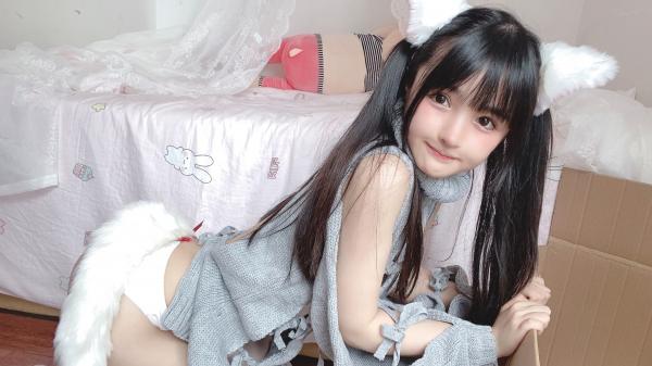 桜井宁宁 樱井宁宁  桜井宁宁-016-白い猫ちゃん第7张图片