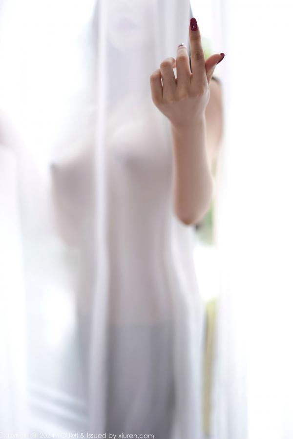 心妍小公主 李妍曦  YouMi尤蜜荟-1035-心妍小公主-银色拉链短裙黑丝诱惑-酒店私房极致大尺度写真-2024.02.28第77张图片