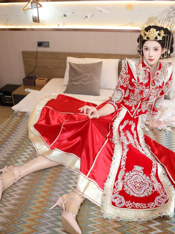 李霜 梨霜儿  梨霜儿 - 绝美古风秀禾服私房写真，极致东方古典魅力与性感魅惑的碰撞 [113P]第66张图片