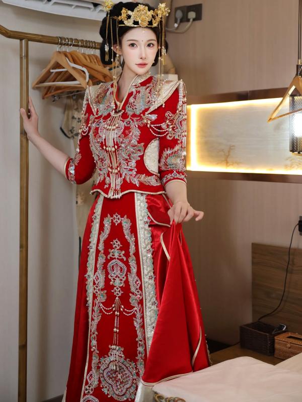 李霜 梨霜儿  梨霜儿 - 绝美古风秀禾服私房写真，极致东方古典魅力与性感魅惑的碰撞 [113P]第74张图片