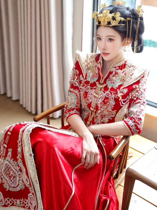 李霜 梨霜儿  梨霜儿 - 绝美古风秀禾服私房写真，极致东方古典魅力与性感魅惑的碰撞 [113P]第78张图片