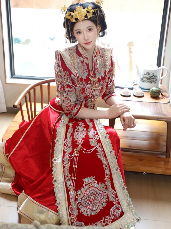 李霜 梨霜儿  梨霜儿 - 绝美古风秀禾服私房写真，极致东方古典魅力与性感魅惑的碰撞 [113P]第79张图片