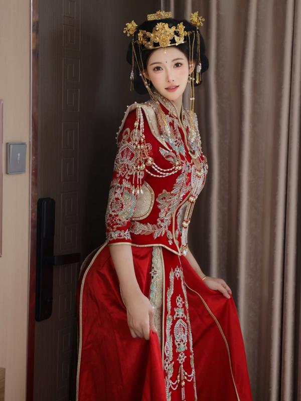李霜 梨霜儿  梨霜儿 - 绝美古风秀禾服私房写真，极致东方古典魅力与性感魅惑的碰撞 [113P]第81张图片