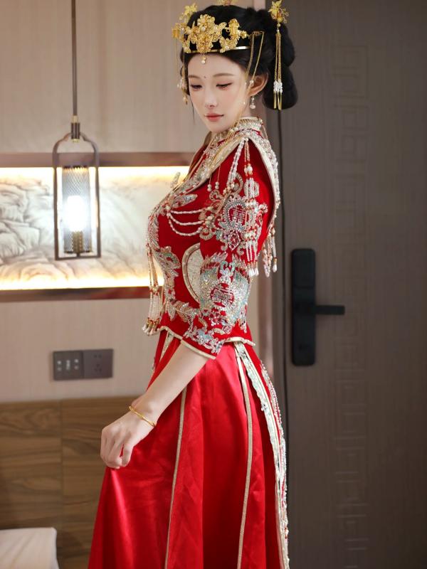李霜 梨霜儿  梨霜儿 - 绝美古风秀禾服私房写真，极致东方古典魅力与性感魅惑的碰撞 [113P]第83张图片