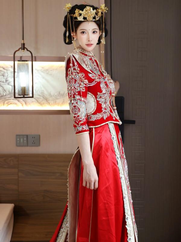 李霜 梨霜儿  梨霜儿 - 绝美古风秀禾服私房写真，极致东方古典魅力与性感魅惑的碰撞 [113P]第84张图片
