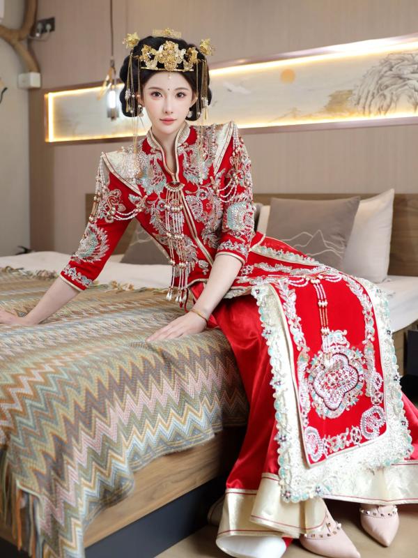 李霜 梨霜儿  梨霜儿 - 绝美古风秀禾服私房写真，极致东方古典魅力与性感魅惑的碰撞 [113P]第87张图片