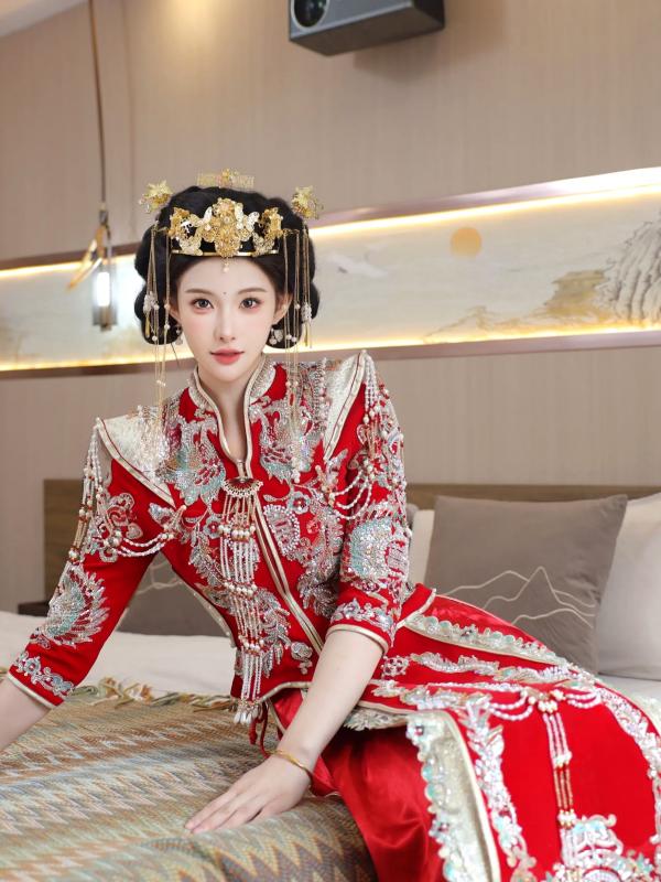 李霜 梨霜儿  梨霜儿 - 绝美古风秀禾服私房写真，极致东方古典魅力与性感魅惑的碰撞 [113P]第88张图片