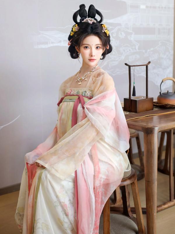 李霜 梨霜儿  梨霜儿 - 梦回大唐演绎古典佳人，复古汉服尽显东方美，绝美唐风摄影大赏第72张图片