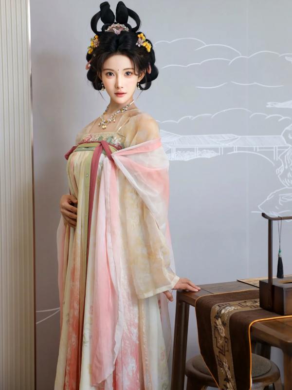 李霜 梨霜儿  梨霜儿 - 梦回大唐演绎古典佳人，复古汉服尽显东方美，绝美唐风摄影大赏第76张图片